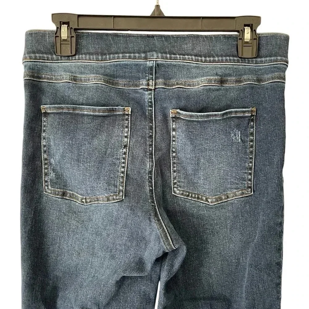 Spanx Distressed Denim Leggings Ankle Skinny Jeans Women Size M